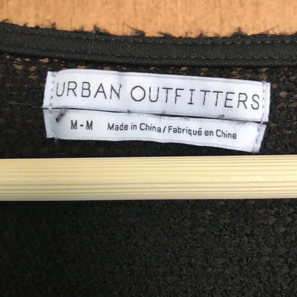 Cropped Cross Front Black Sweater - Picture 3 of 3